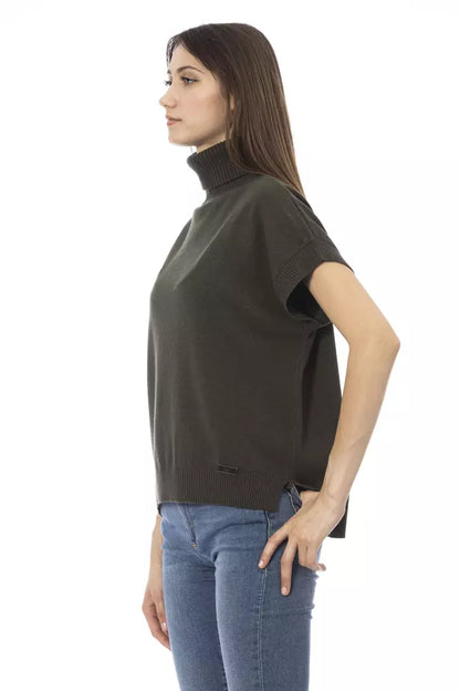 Jersey de mujer de lana verde Baldinini Trend