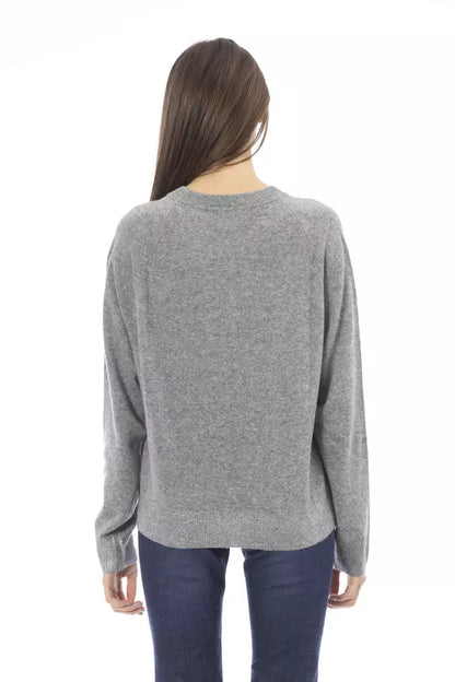 Jersey de mujer de lana gris Baldinini Trend