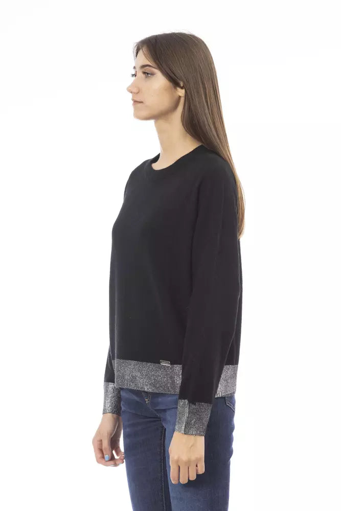 Jersey de lana negro para mujer Baldinini Trend