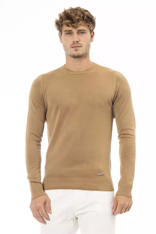 Baldinini Trend Beige Modal Hombre Suéter