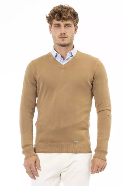 Baldinini Trend Beige Modal Hombre Suéter