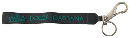 Dolce &amp; Gabbana Chic Crown Rubber Logo Nyckelring