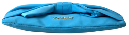 Elegante clutch de seda con detalle de lazo de Twinset