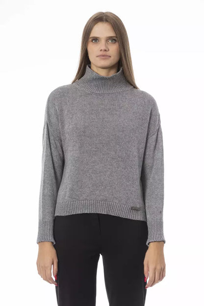 Jersey de mujer de lana gris Baldinini Trend