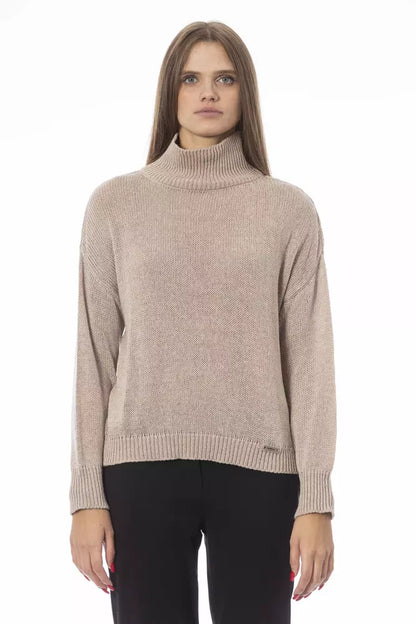 Jersey de lana beige para mujer Baldinini Trend