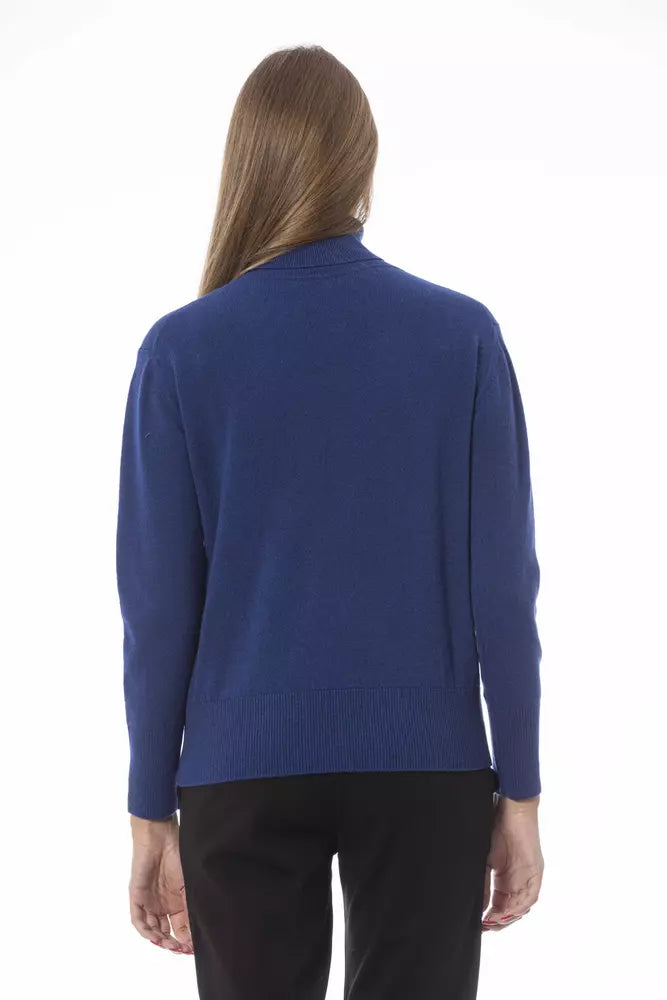 Jersey de mujer de lana azul Baldinini Trend