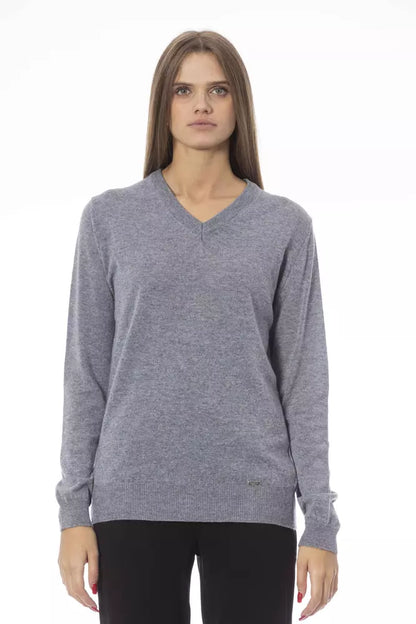 Jersey de mujer de lana gris Baldinini Trend