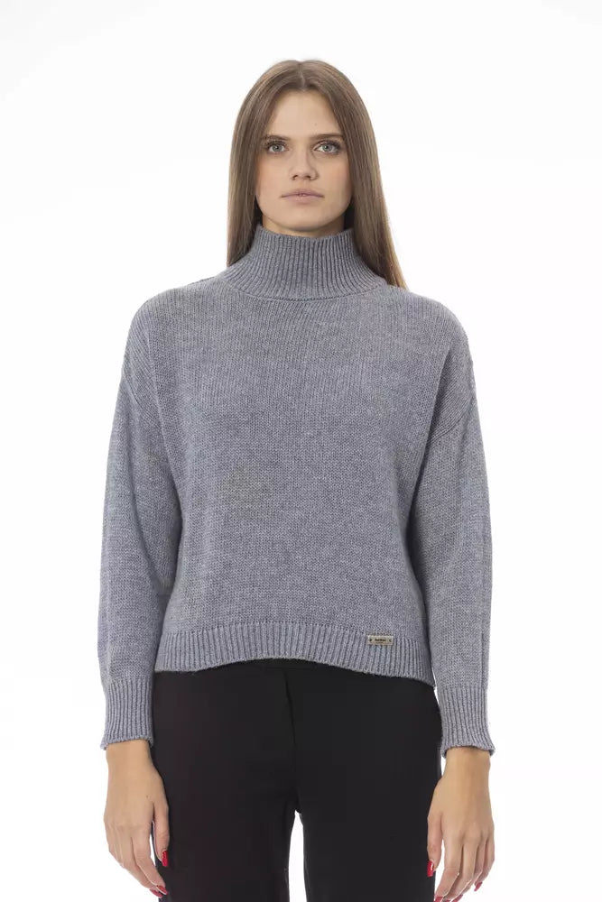 Jersey de mujer de lana gris Baldinini Trend