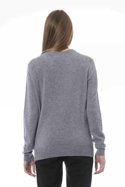 Jersey de mujer de lana gris Baldinini Trend