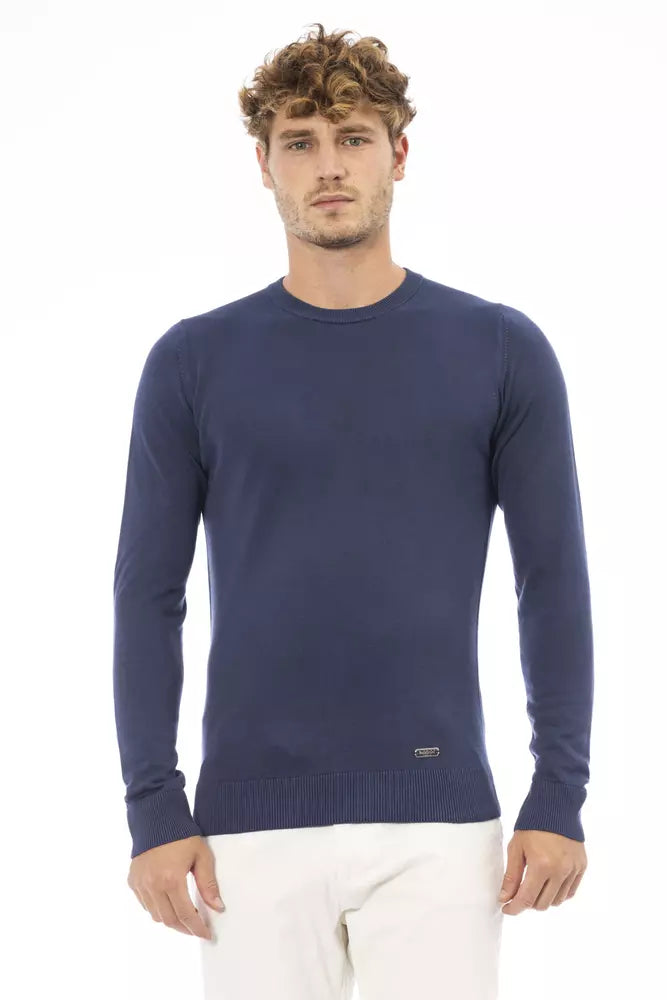 Baldinini Trend Azul Modal Suéter De Hombre