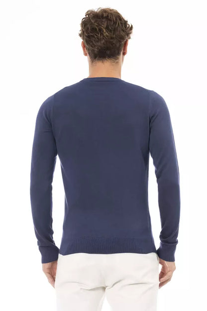 Baldinini Trend Azul Modal Suéter De Hombre