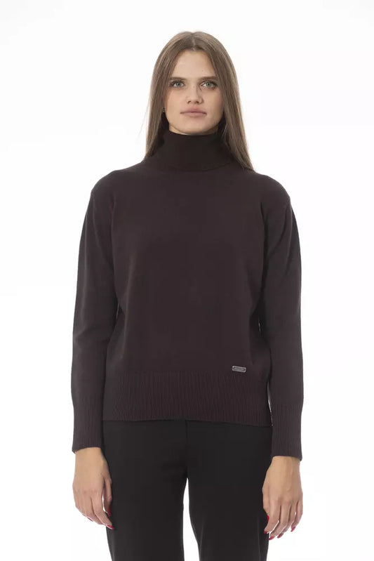 Jersey de mujer de lana marrón Baldinini Trend