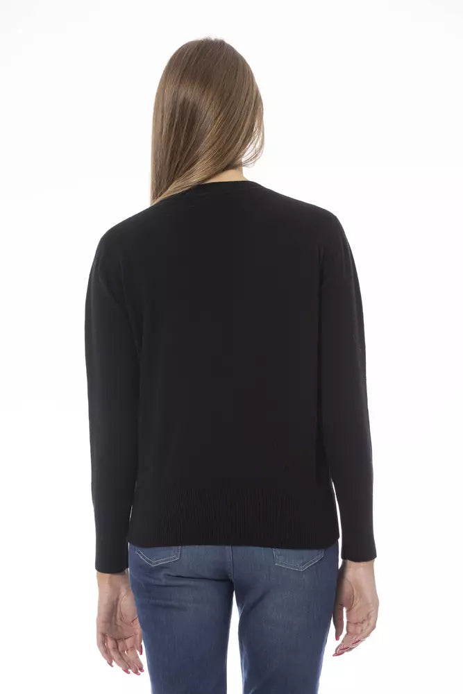 Jersey de lana negro para mujer Baldinini Trend