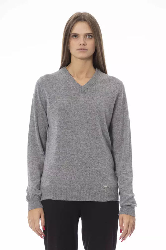 Jersey de mujer de lana gris Baldinini Trend