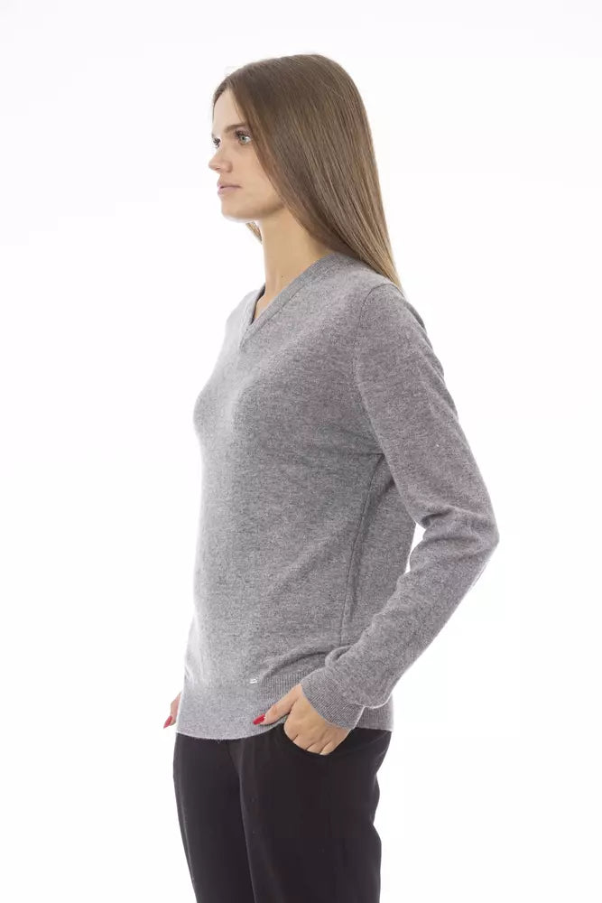 Jersey de mujer de lana gris Baldinini Trend