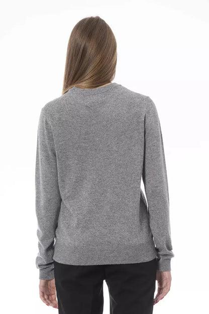 Jersey de mujer de lana gris Baldinini Trend