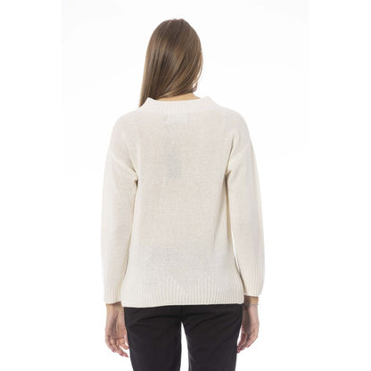 Jersey de lana beige para mujer Baldinini Trend