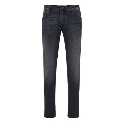 Jacob Cohen Elegant Slim Fit Svarta Stretch Jeans