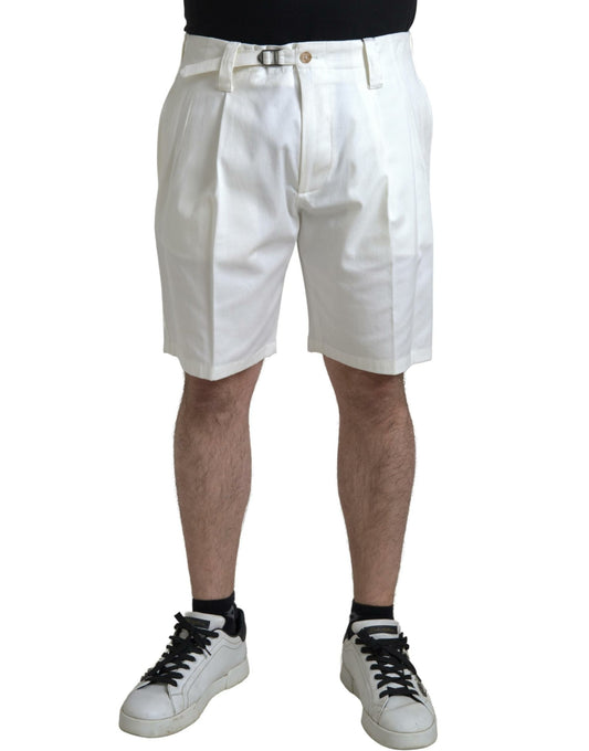 Dolce &amp; Gabbana Elegant White Bermuda jeansshorts