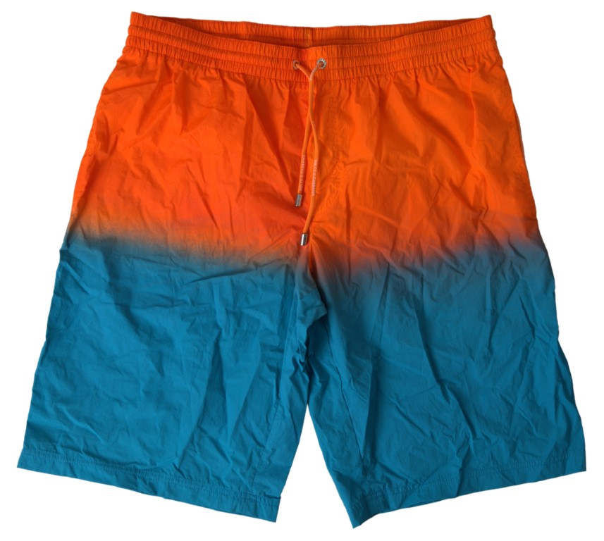 Dolce &amp; Gabbana badshorts med gradienteffekt i Vibrant Orange