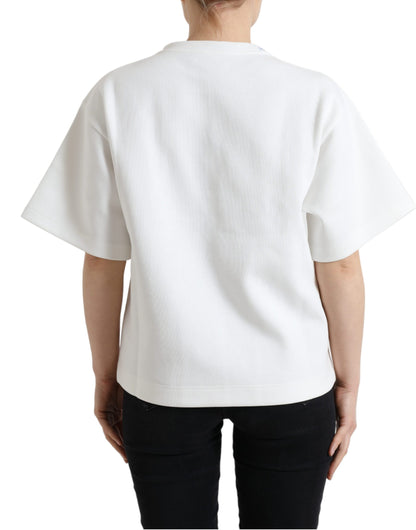 Dolce &amp; Gabbana Utsmyckad Crew Neck Fashion Tee