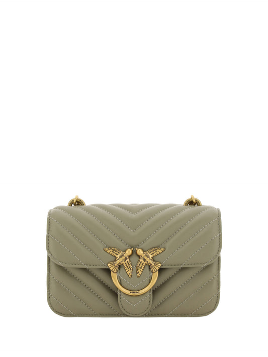 Bolso de hombro Mini Love Bell Chic de PINKO en verde nogal