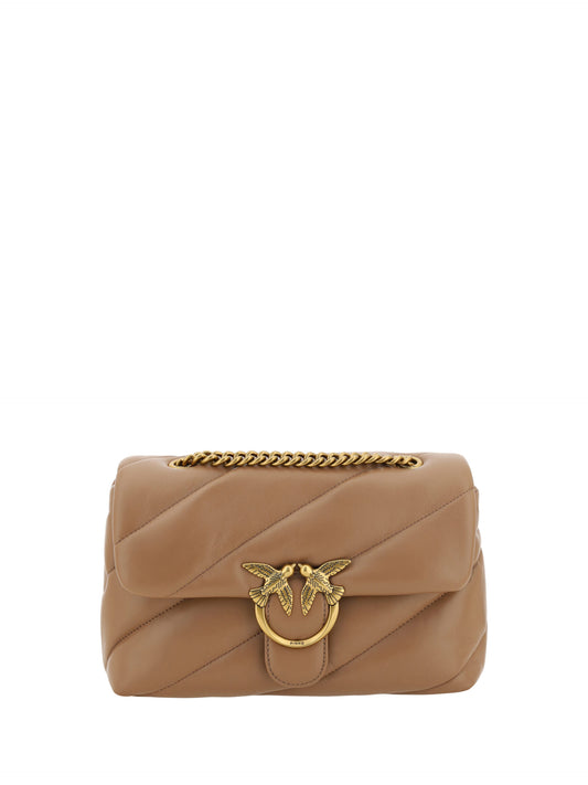 Elegante bolso de hombro de piel de becerro acolchada de PINKO