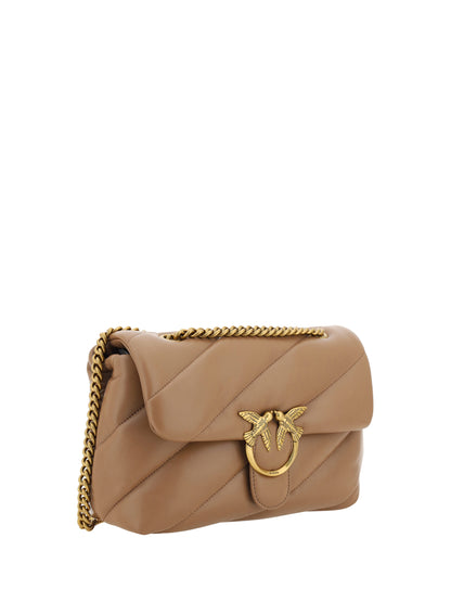 Elegante bolso de hombro de piel de becerro acolchada de PINKO