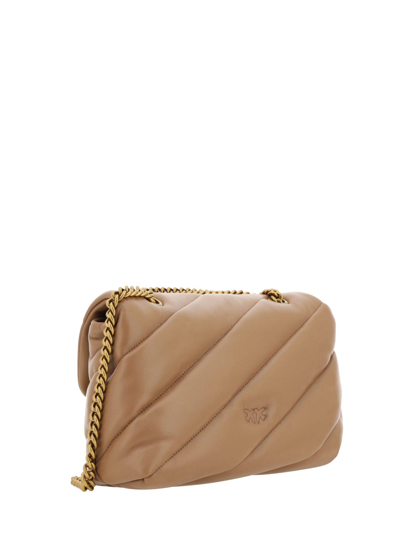 Elegante bolso de hombro de piel de becerro acolchada de PINKO