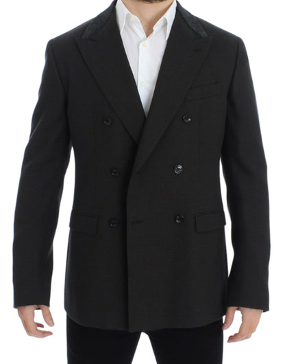 Dolce &amp; Gabbana Elegant Slim Fit Double Breasted Blazer