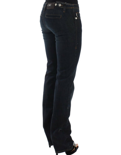 Kostym National Chic Blue Slim Fit Denim Delight