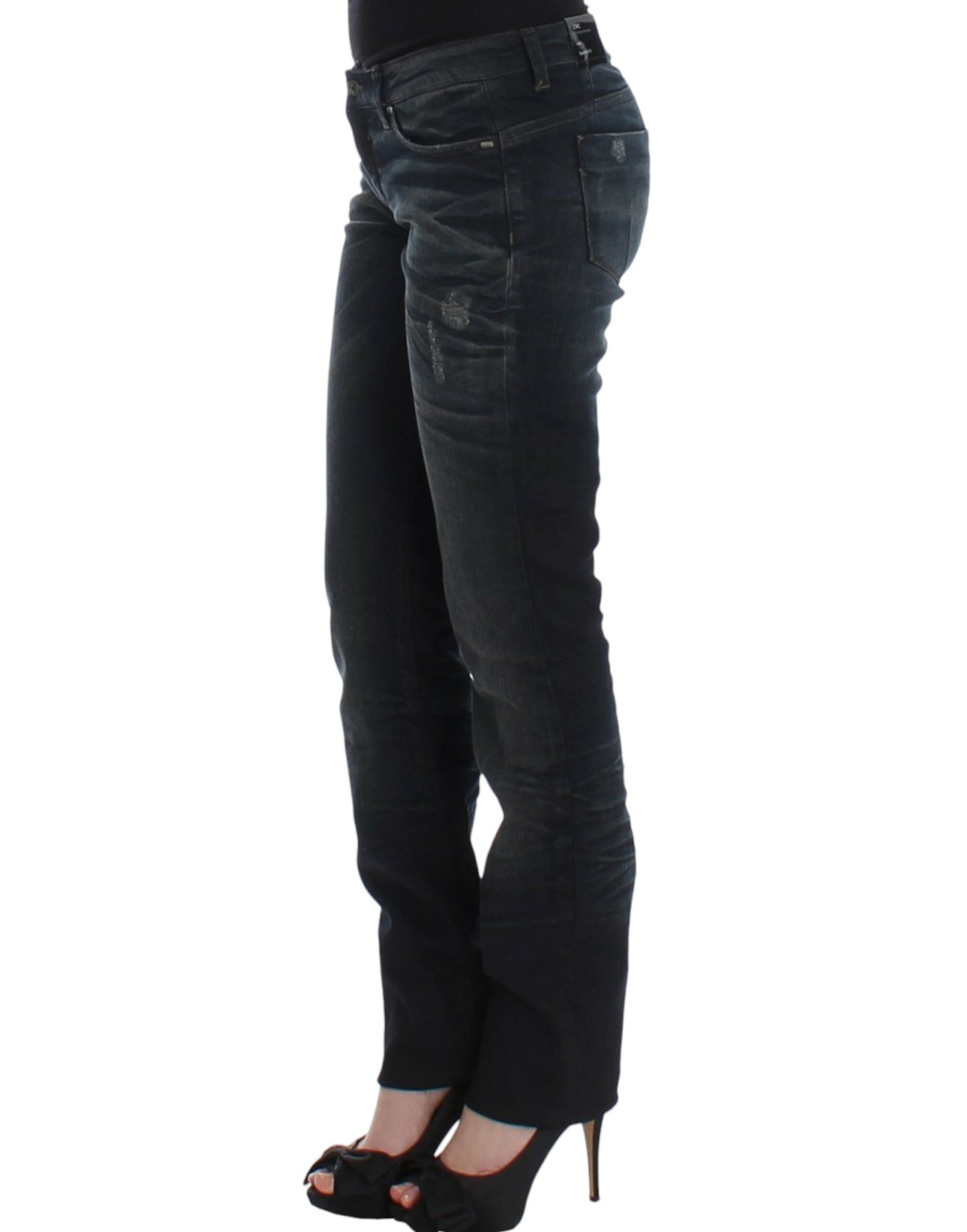 Costume National Chic Superskinny Blue Denim Jeans