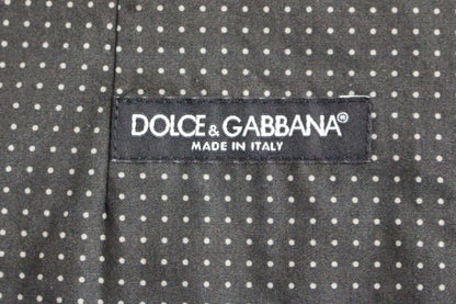 Dolce &amp; Gabbana Elegant grå bomullsklänning Väst