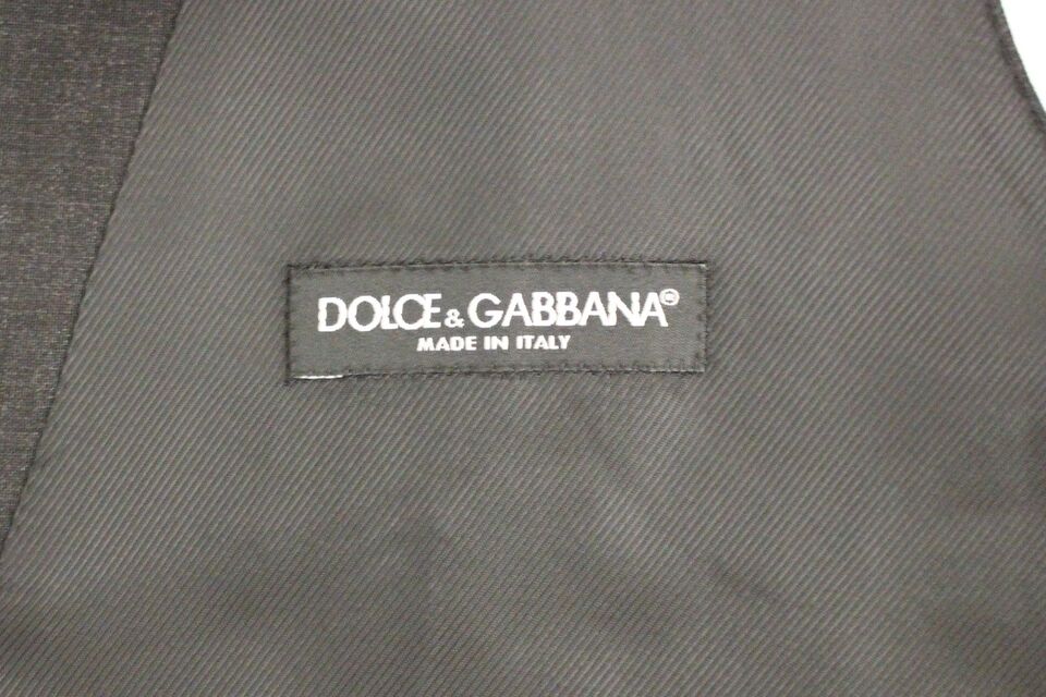 Chaleco elegante de lana gris de Dolce &amp; Gabbana