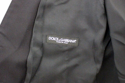 Dolce &amp; Gabbana Elegant blå bomullsväst med stretchklänning