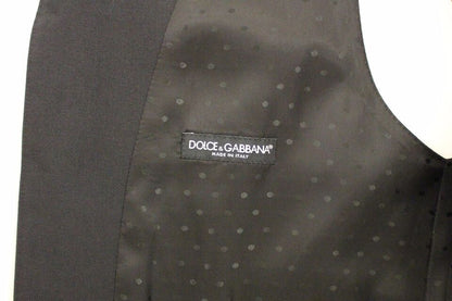 Dolce &amp; Gabbana Elegant svart ullsilkeväst