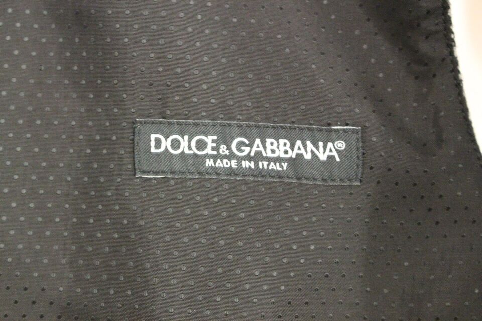 Dolce &amp; Gabbana Elegant enkelknäppt grå klänningsväst