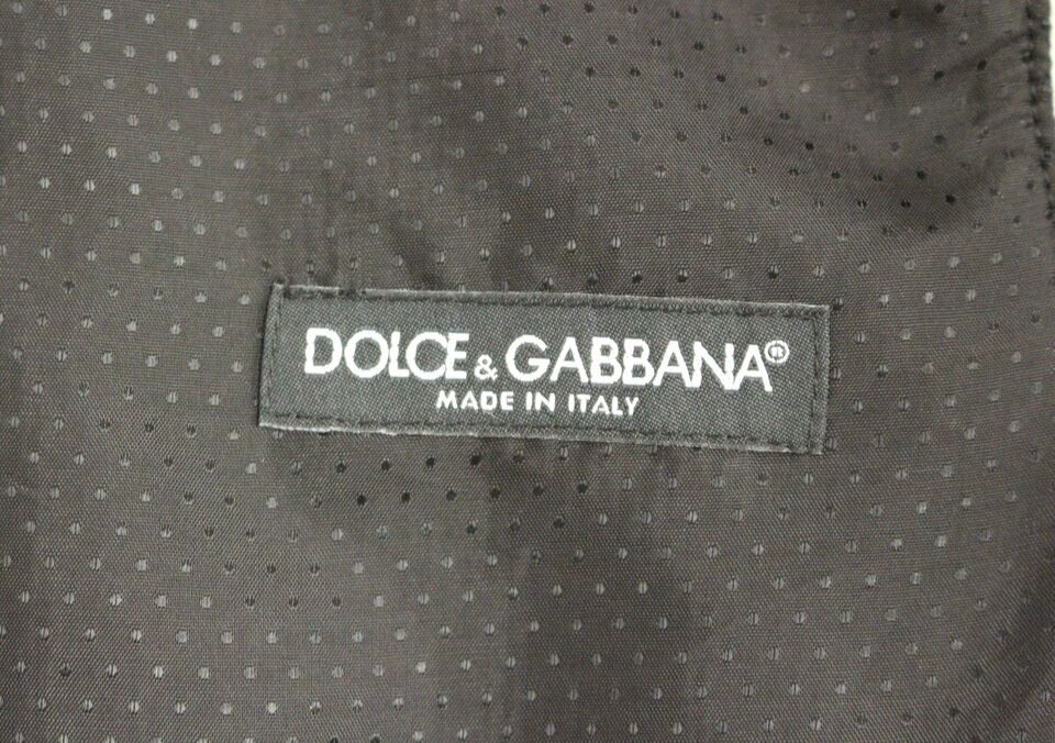 Chaleco elegante de mezcla de lana gris de Dolce &amp; Gabbana