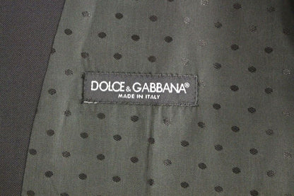 Chaleco formal elegante de lana negra de Dolce &amp; Gabbana