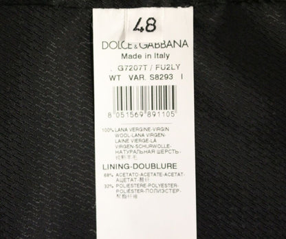 Dolce &amp; Gabbana elegant grå ullklänningsväst