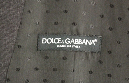 Dolce &amp; Gabbana Elegant grå ull högtidsklänning väst