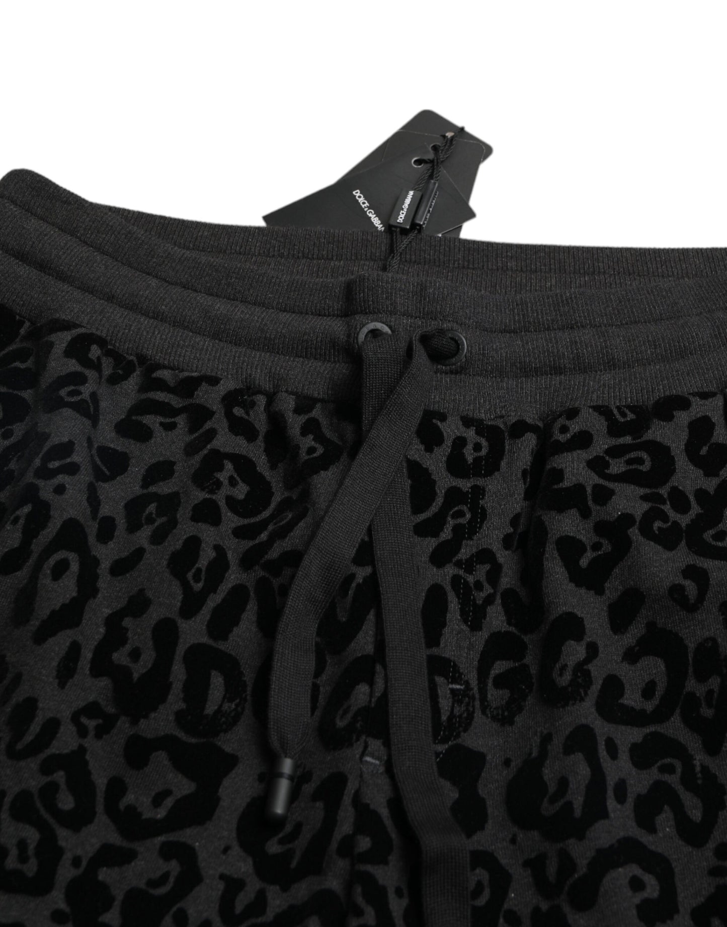 Pantalones deportivos elegantes con estampado de leopardo de Dolce &amp; Gabbana para hombre