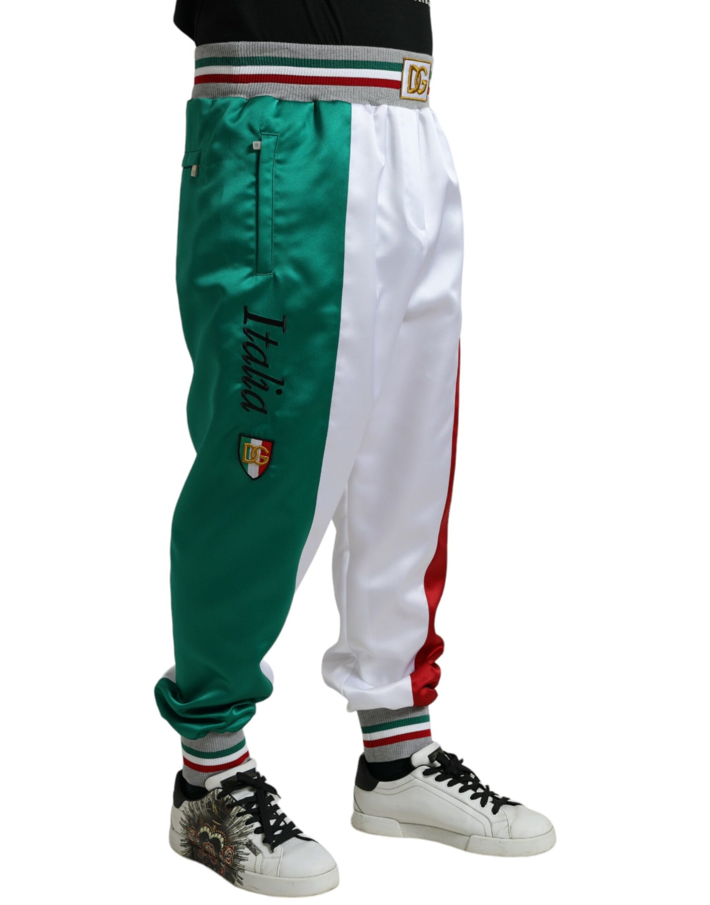 Pantalones jogger de rayas italianas de Dolce &amp; Gabbana