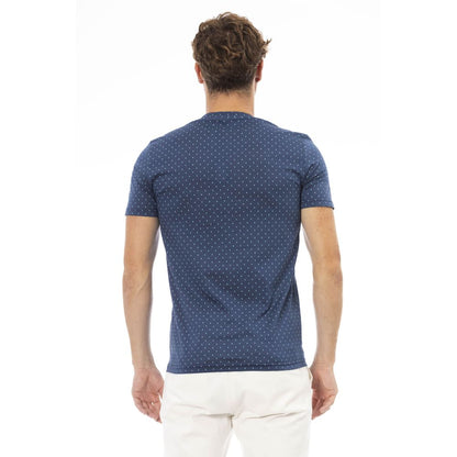 Camiseta de algodón azul Baldinini Trend para hombre