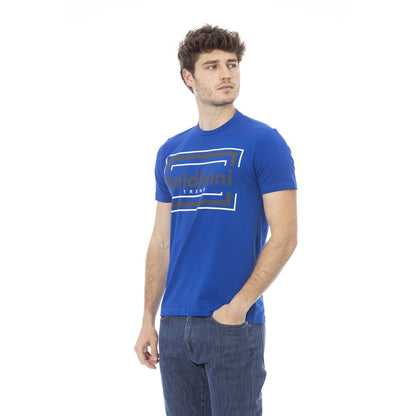 Camiseta de algodón azul Baldinini Trend para hombre