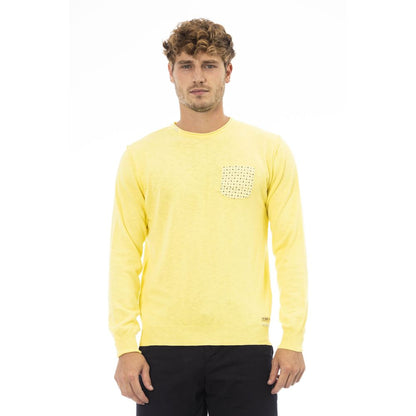 Jersey de algodón amarillo para hombre Baldinini Trend