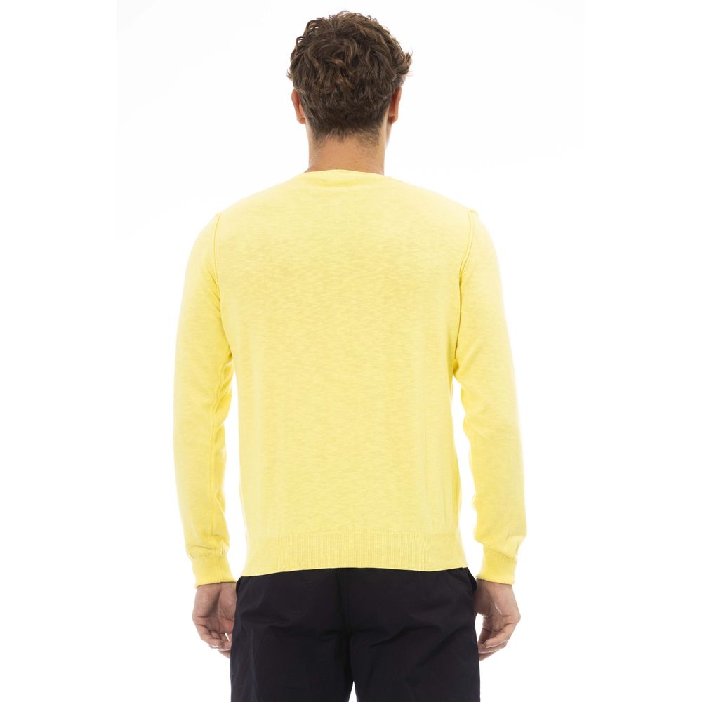 Jersey de algodón amarillo para hombre Baldinini Trend