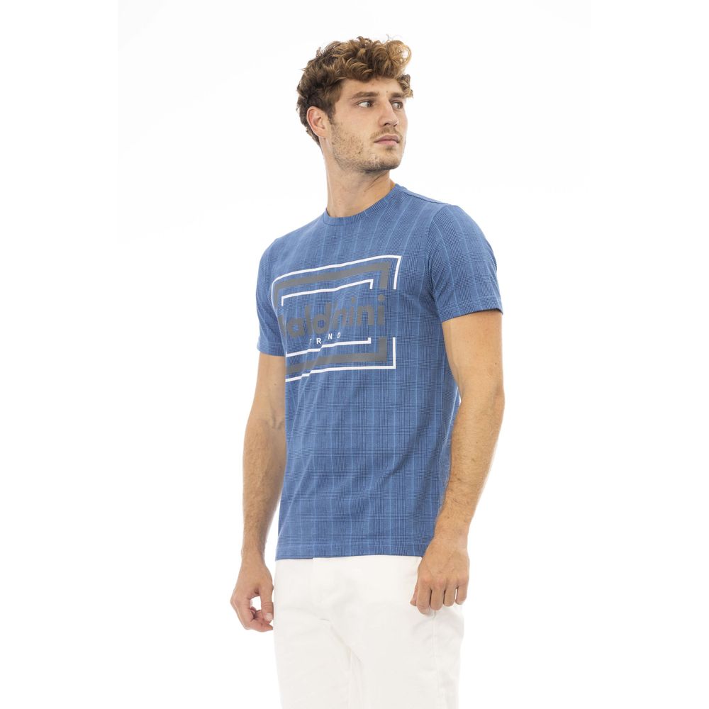 Camiseta de algodón azul Baldinini Trend para hombre