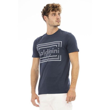 Baldinini Trend Blue Cotton Men T-Shirt