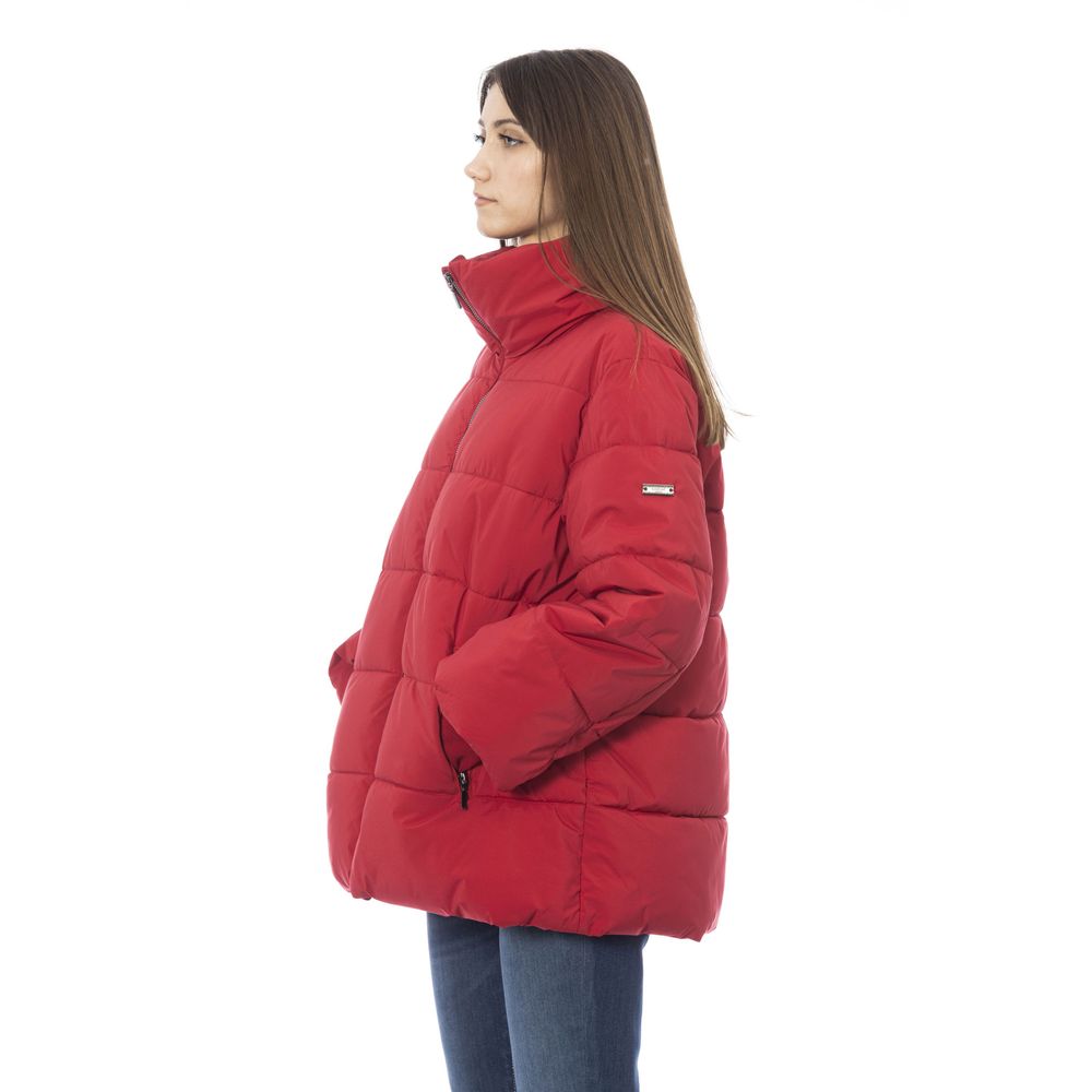 Chaqueta de mujer Baldinini Trend en poliamida roja